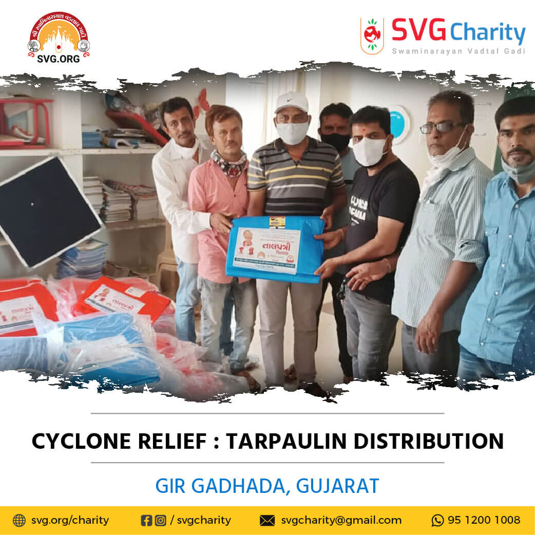 SVG Charity Tarpaulin Distribution Tauktae Cyclone Relief Work 27 May 2021
