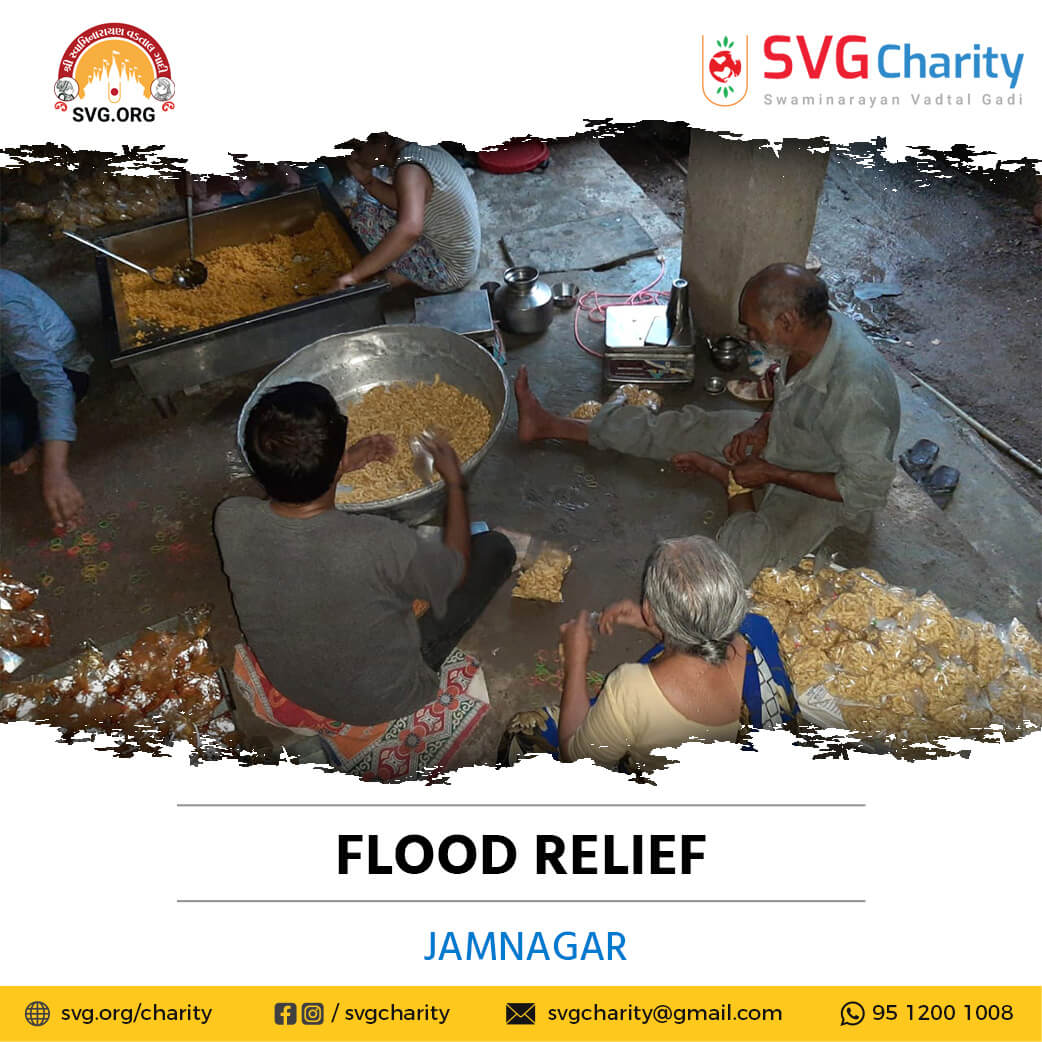 SVG Charity Flood Relief Work - Jamnagar, Gujarat Sep 2021