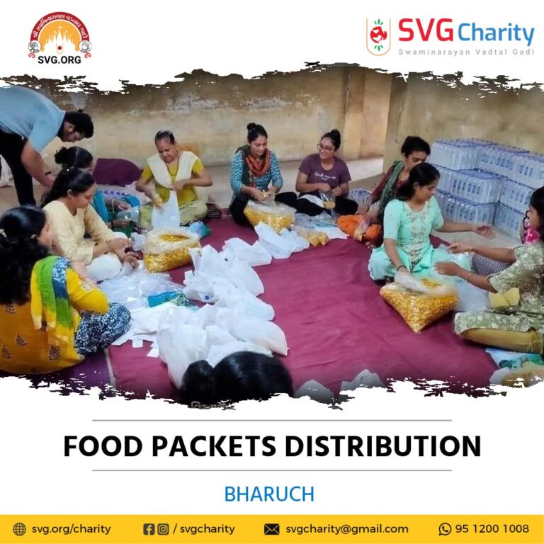 SVG Charity : Distribution Of Food-Prasad In Rain-Affected Areas - Bharuch || 18 Sep 2023 9 Food Packets Distribution Bharuch